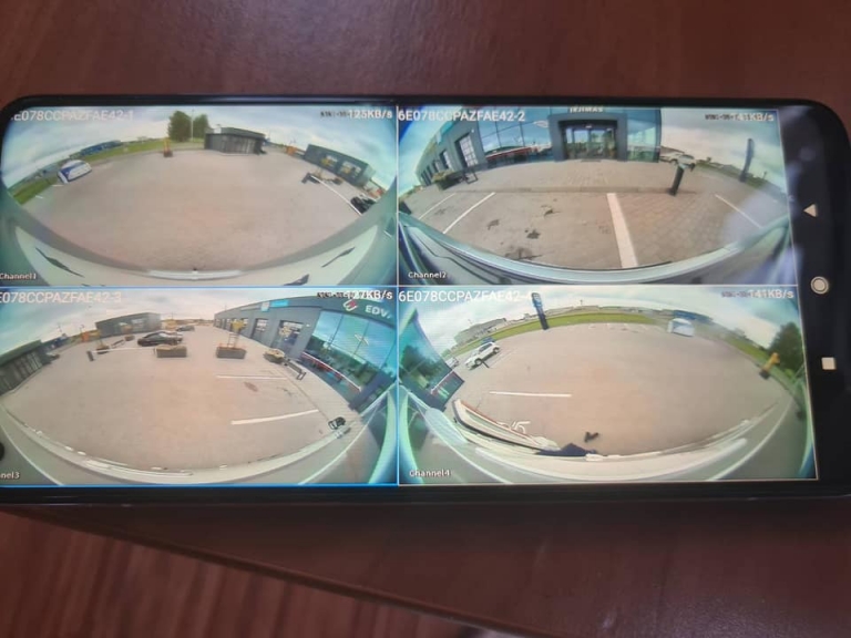 Camos 360° vaizdo kamerų montavimas ir kalibravimas