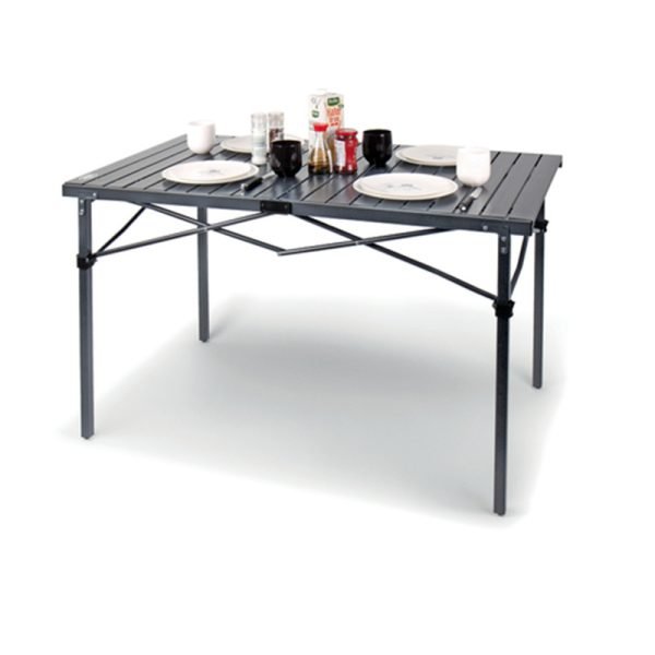 Turizmo stalas RAUMA II 119x70x70cm antracitas, aliuminis
