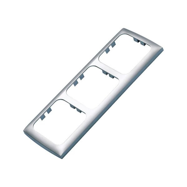 Jungtuko rėmelis FAWO 170 x 60 mm, 3-jų rėmelių, sidabrinis