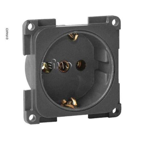 Kištukinis lizdas SB 230V F-tipo, 230V, skalūno pilka
