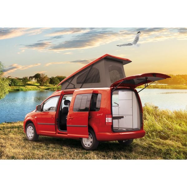 VW Caddy Maxi galinis pakeliamas stogas, LWB, nuo 2008 m.