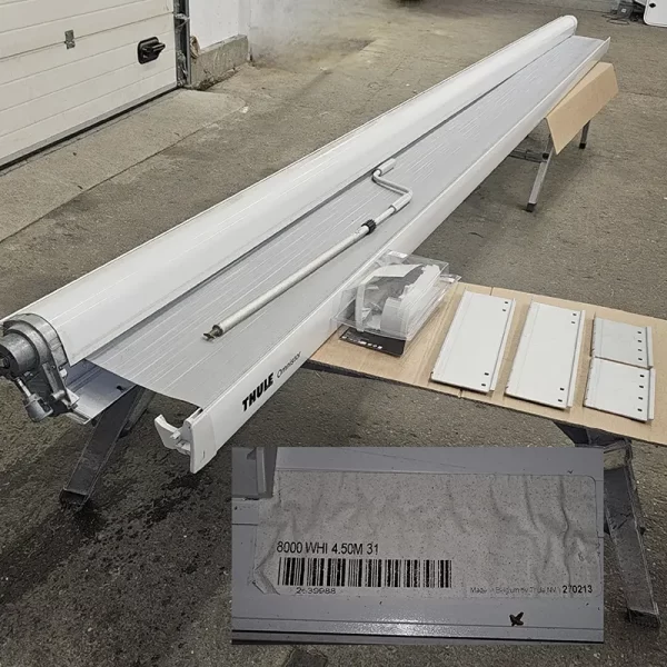 Naudota kemperio markizė THULE Omnistor 8000 4.5M