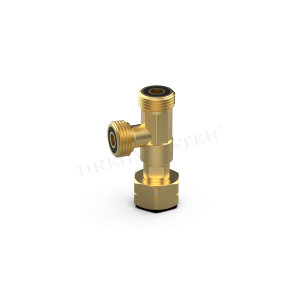 DREHMEISTER T formos jungtis G.12 (W21.8 x 1/14 LH) – žalvarinis LPG adapteris mažam cilindrui - Pilt 3