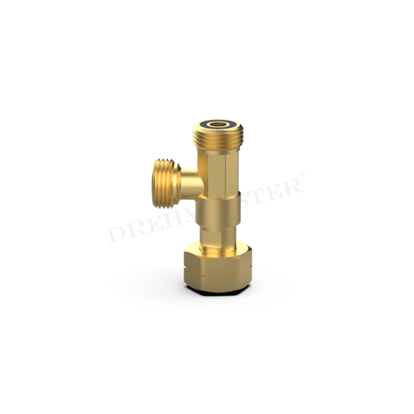 DREHMEISTER T formos jungtis G.12 (W21.8 x 1/14 LH) – žalvarinis LPG adapteris mažam cilindrui - Pilt 4