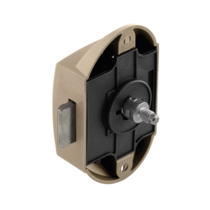 Sukamoji spyna su „Push Lock“ užsegimu, 25 mm, nikelio spalvos, skirta kemperiams